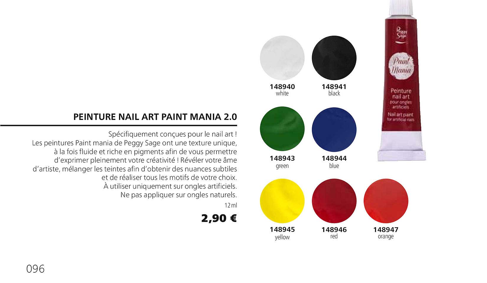 peinture nail art paint mania 2.0