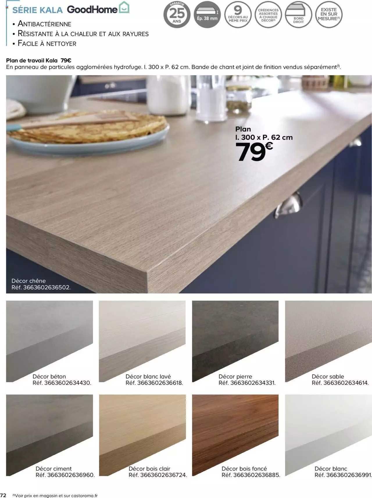 plan de travail kala goodhome