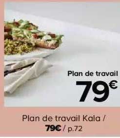plan de travail kala