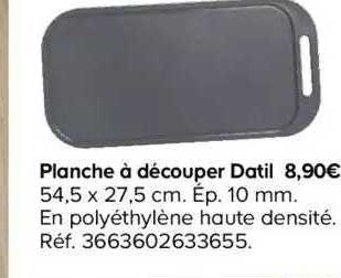 planche à découper datil