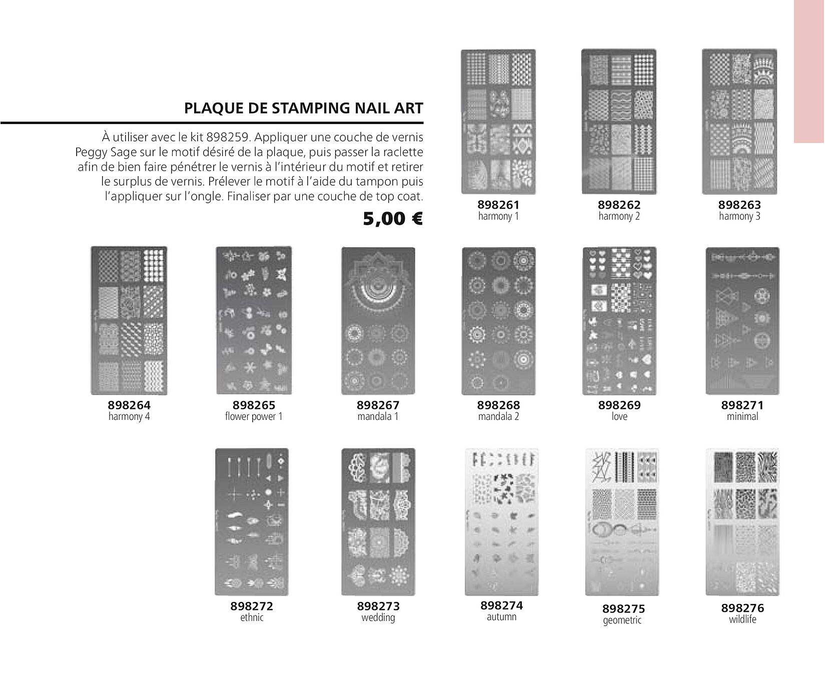 plaque de stamping nail art