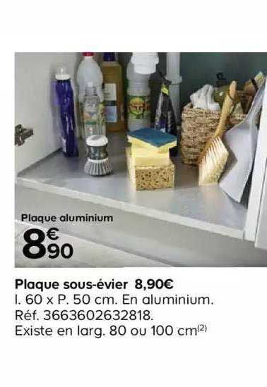 plaque sous-évier