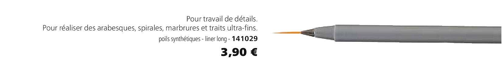 poils synthétiques - liner long - 141029