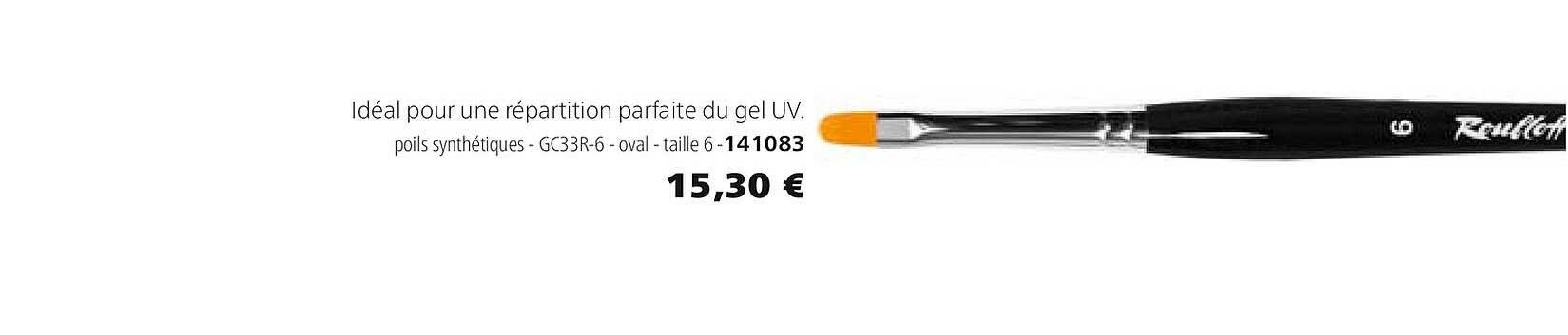 poils synthétiques gc33r-6 oval taille 6 141083