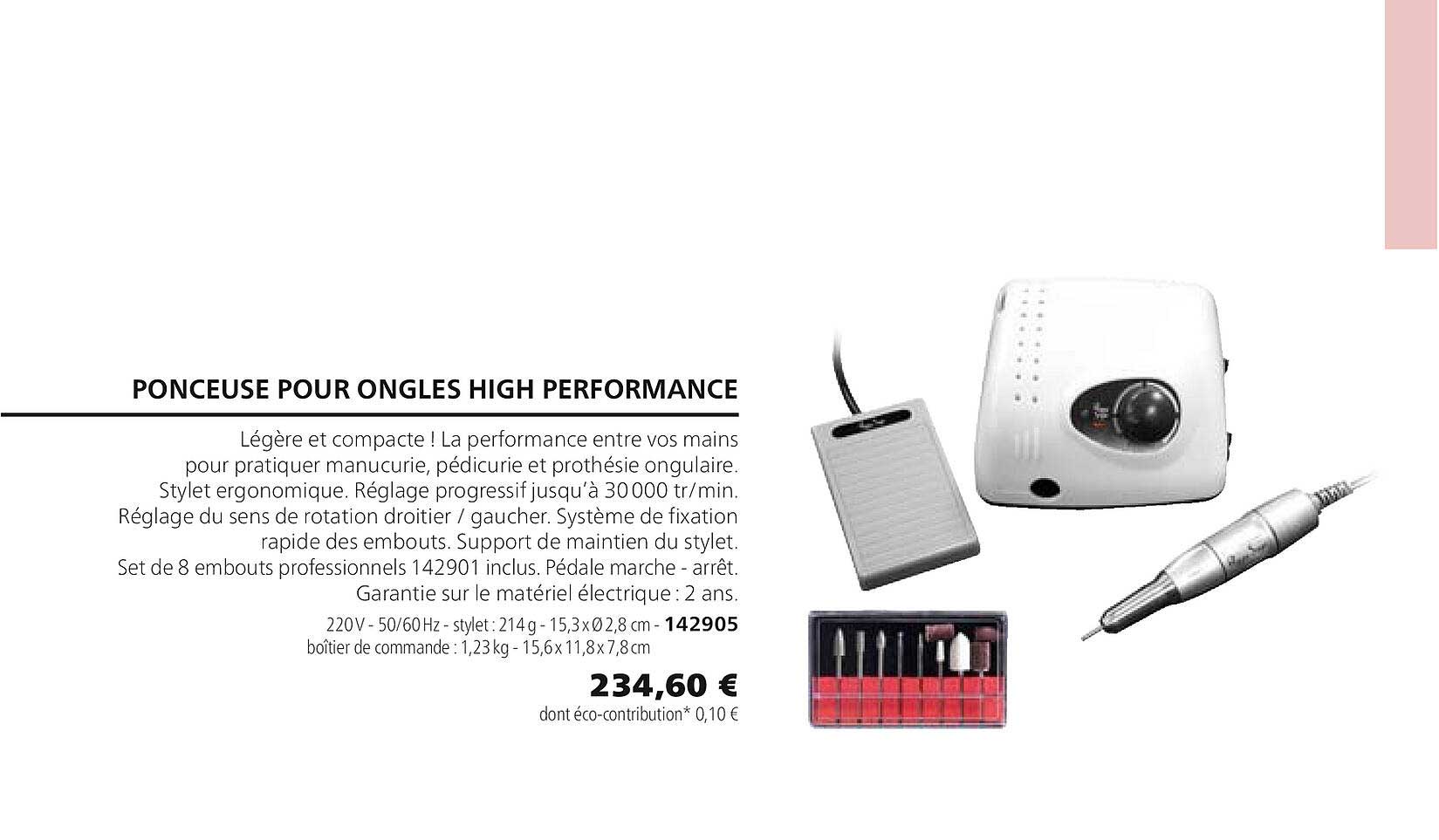 ponceuse pour ongles high performance 142905