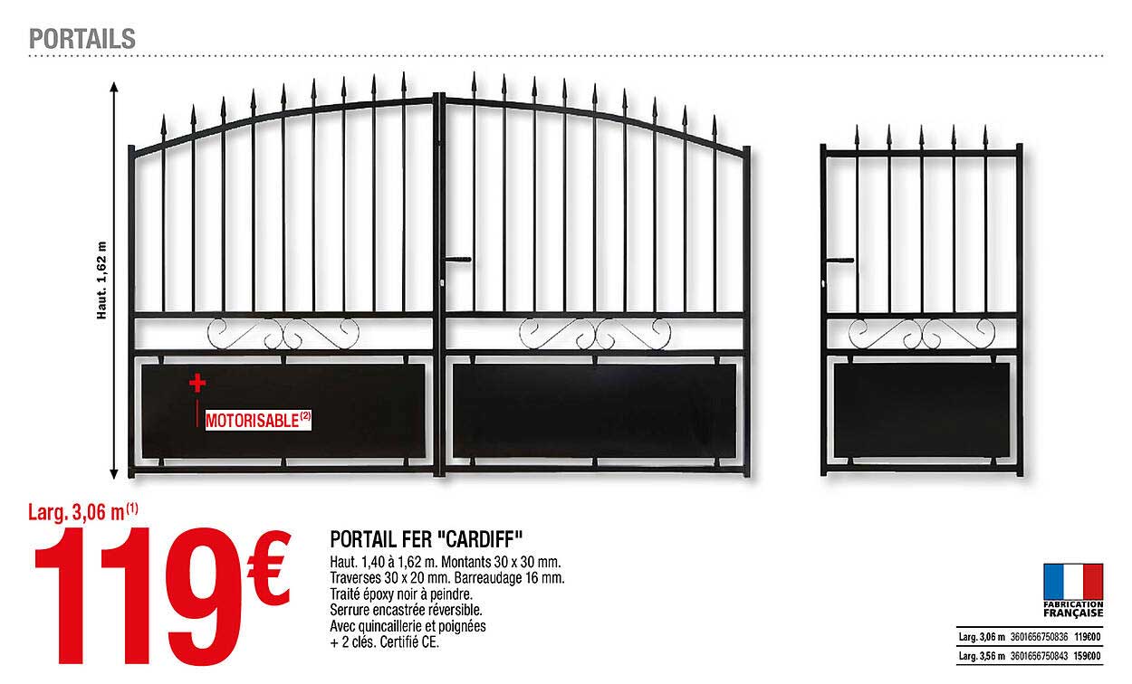 Portail Fer "cardiff"