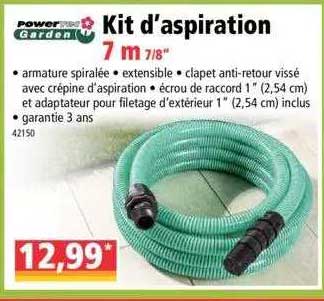 power garden kit d'aspiration