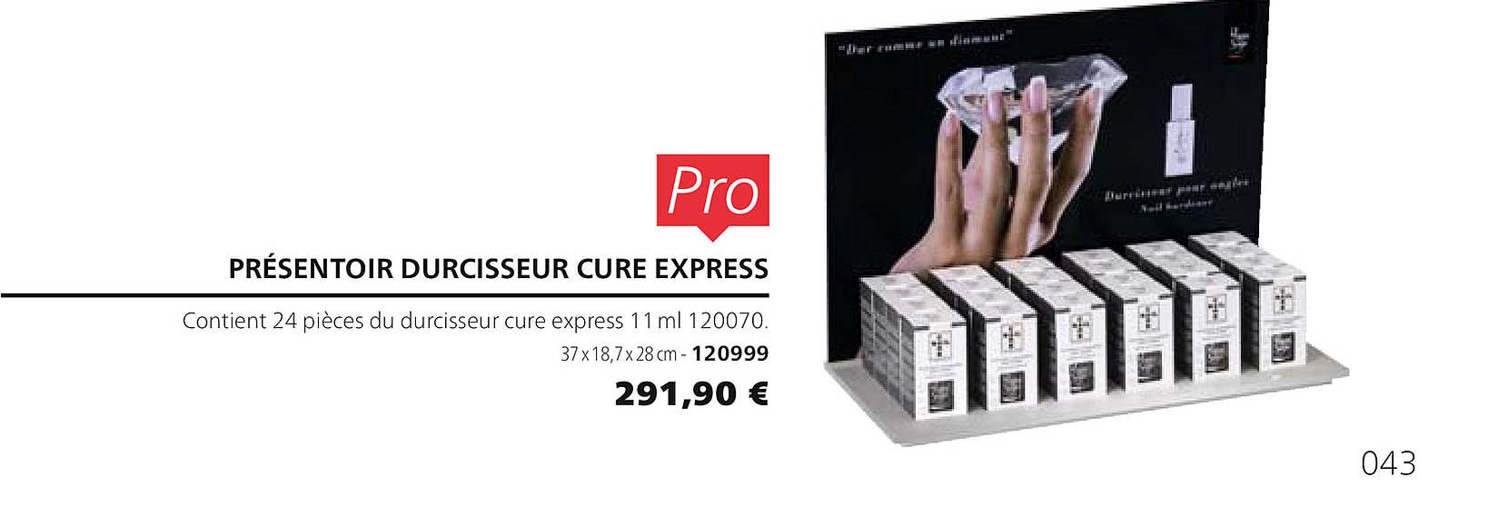 présentoir durcisseur cure express 120999