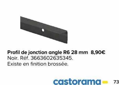 profil de jonction angle r6 28 mm