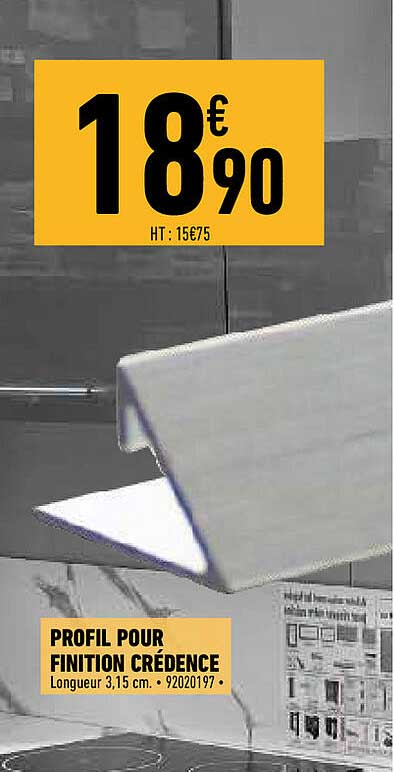 profil pour finition crédence