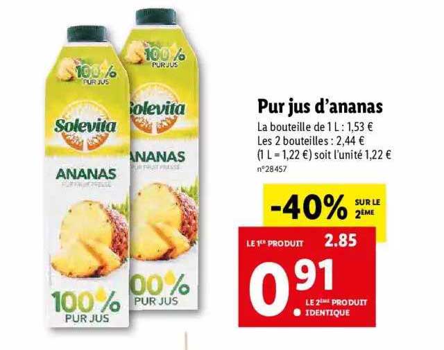 pur jus d'ananas
