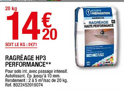 Ragréage Hp3 Performance