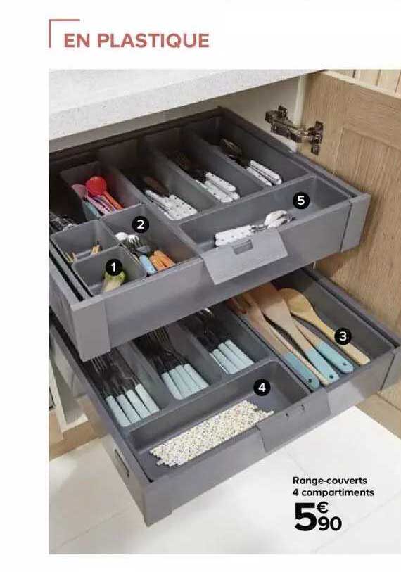 range-couverts 4 compartiments