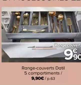 range-couverts datil 5 compartiments