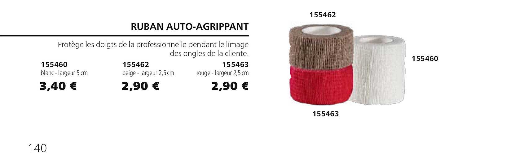 ruban auto-agrippant 155460 155462 155463
