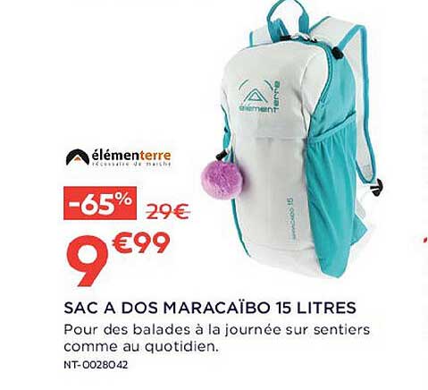 sac à dos maracaïbo 15 litres élémenterre