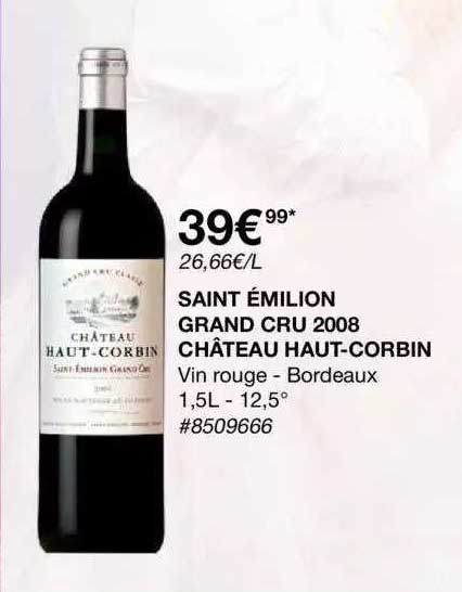 saint émilion grand cru 2008 château haut-corbin