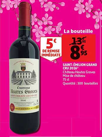 saint-émilion grand cru 2016 château hautes graves