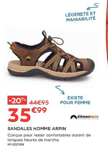 Sandales Homme Arpin élémenterre