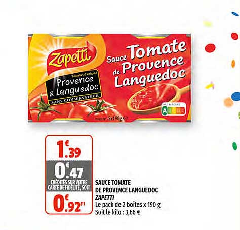 Sauce Tomate De Provence Languedoc Zapetti
