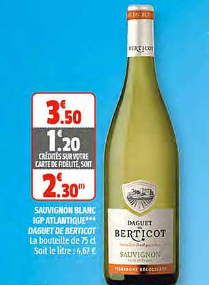 Sauvignon Blanc Igp Atlantique Daguet De Berticot