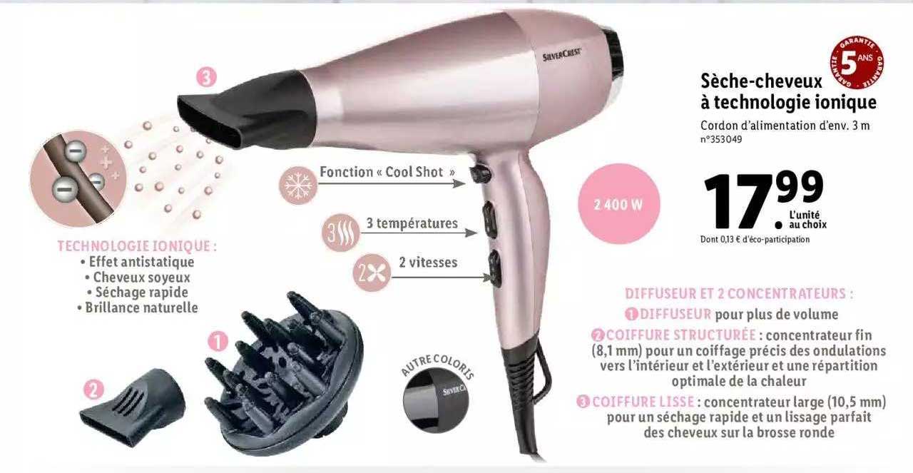 seche-cheveux a technologie ionique