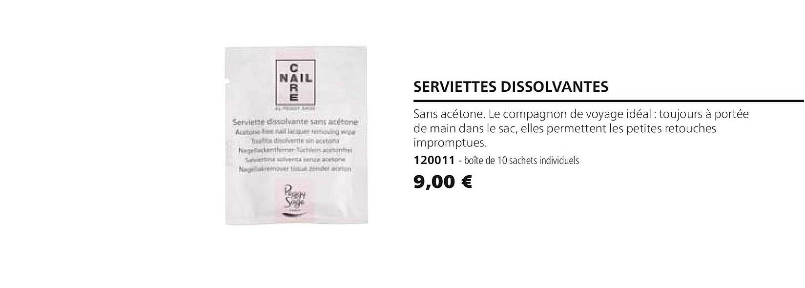 Serviettes Dissolvantes 120011