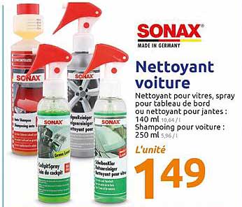 sonax nettoyant voiture