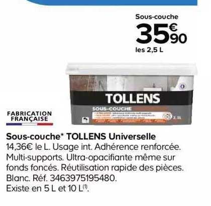 sous-couche tollens universelle