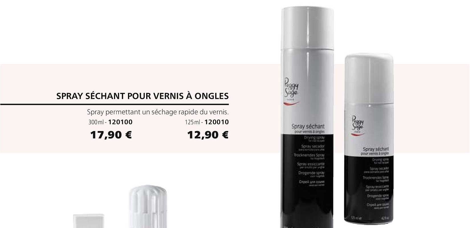 spray séchant pour vernis à ongles 120100 120010