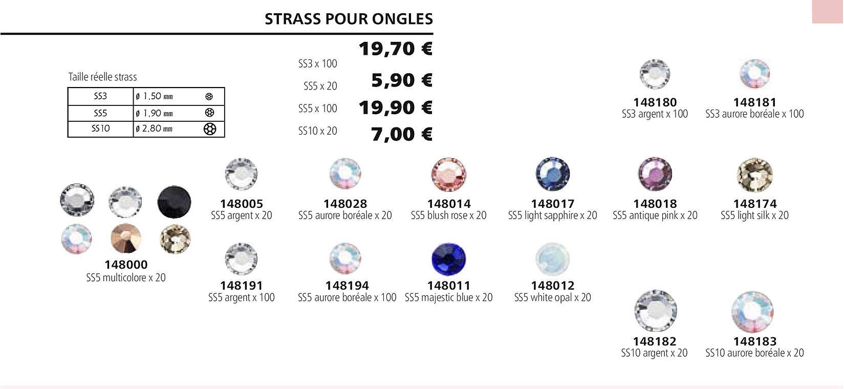 strass pour ongles