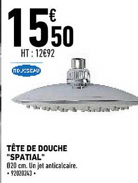 tête de douche "spatial"