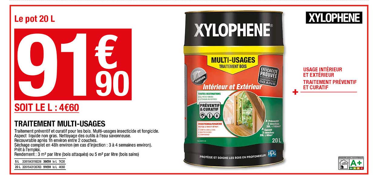 traitement multi-usages xylophène