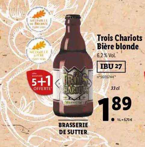 Trois Chariots Biere Blonde