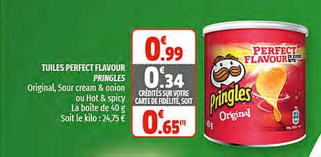 Tuiles Perfect Flavour Pringles