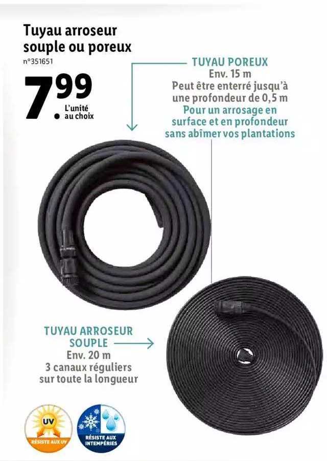 Tuyau Arroseur Souple Ou Poreux