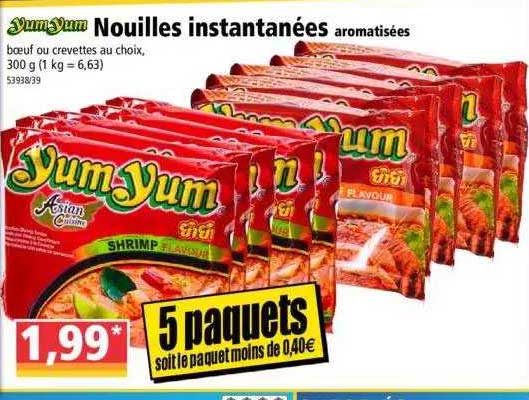yum yum nouilles instantanées