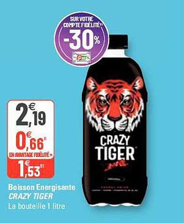 boisson energisante crazy tiger