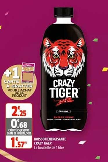 boisson énergissante crazy tiger