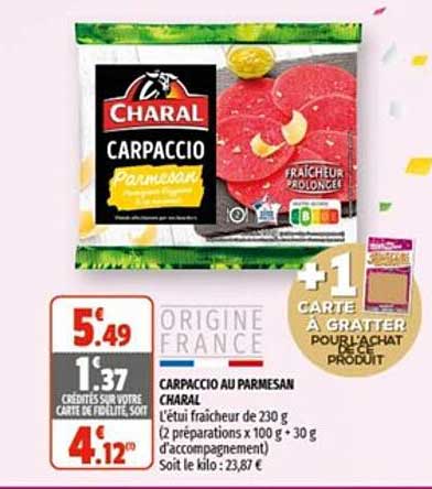 Carpaccio Au Parmesan Charal