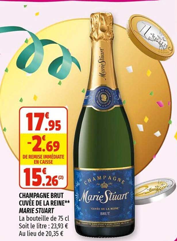 champagne brut cuvée de la reine marie stuart