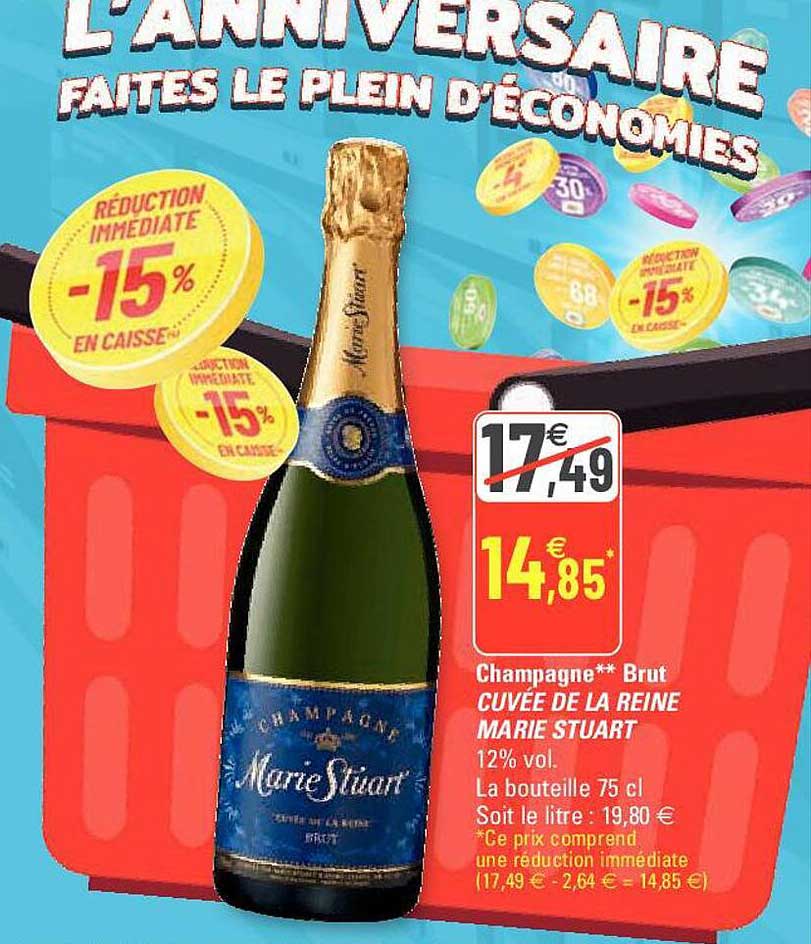 champagne brut cuvée de la reine marie stuart