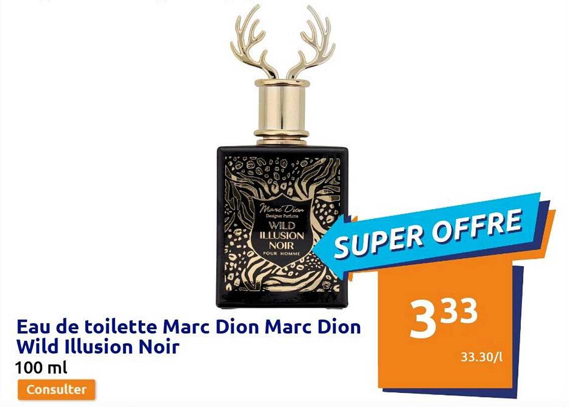 eau de toilette marc dion marc dion wild illusion noir