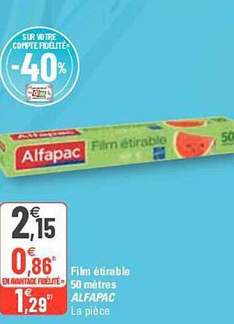 film étirable 50 mètres alfapac