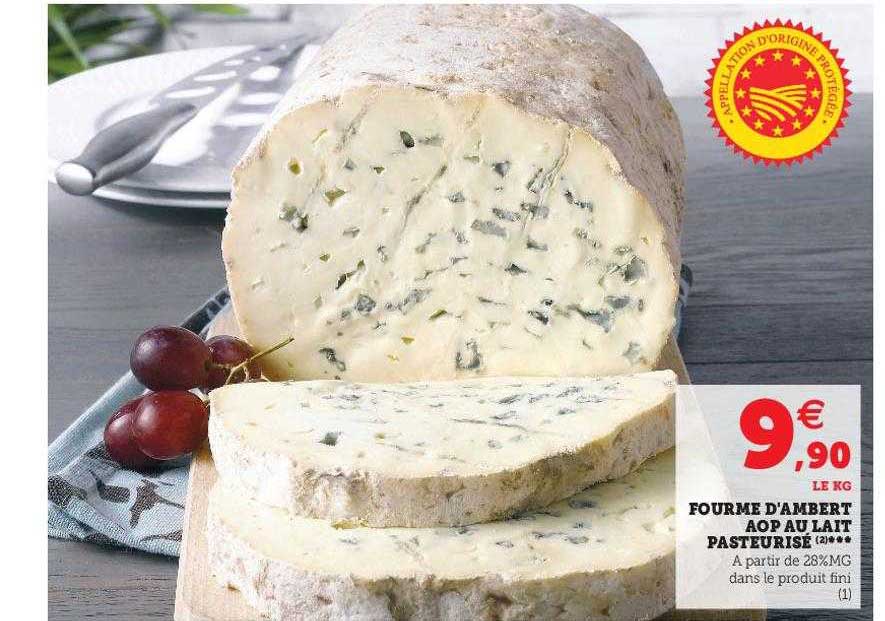 fourmes d'ambert aop au lait pasteurisé