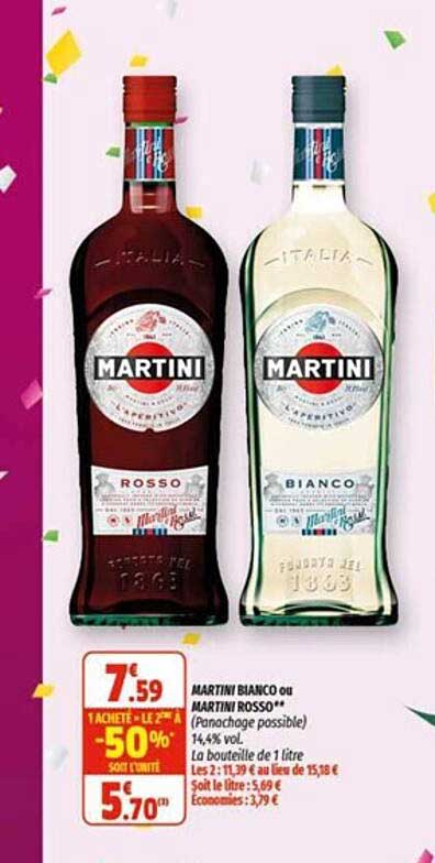 martini blanco ou martini rosso