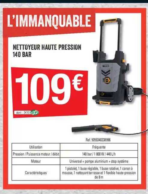 Nettoyeur Haute Pression 140 Bar