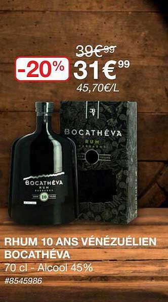 rhum 10 ans vénézuélien bocathéva
