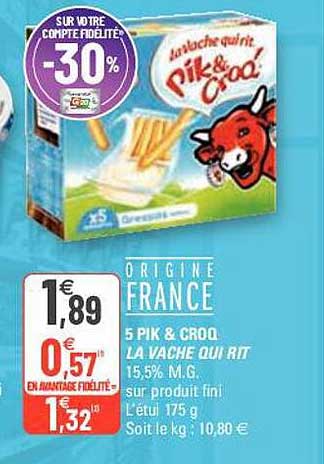 5 pik & croq la vache qui rit