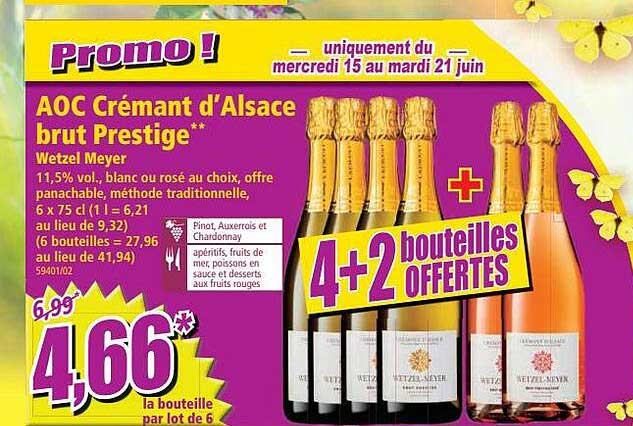 aoc crémant d'alsace brut prestige wetzel meyer